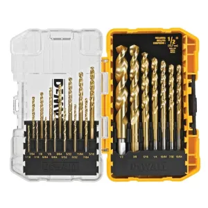 21PC Titanium Nitride Coated Speed Tip Drill Bit Set