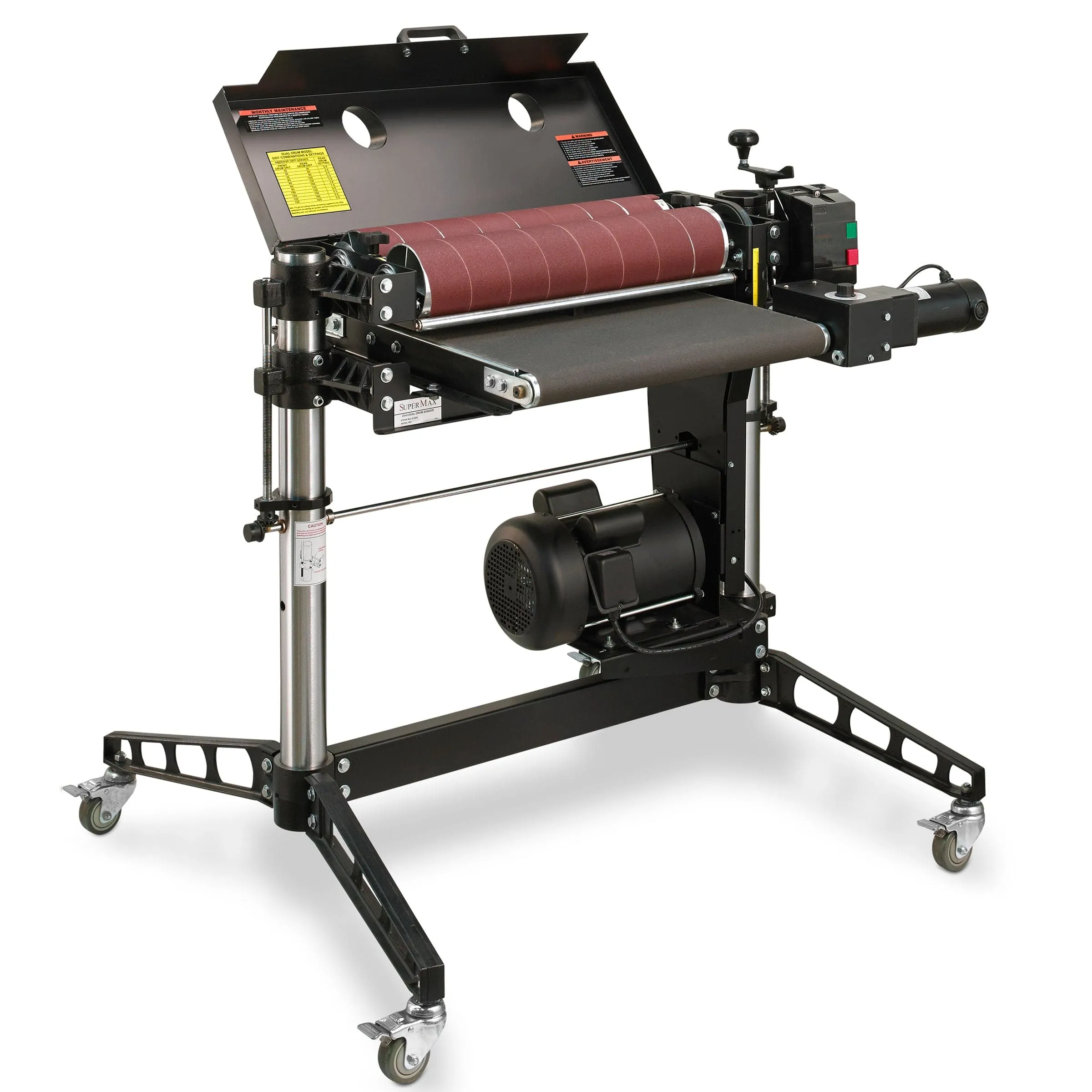 25×2 Double Drum Sander 5HP, 1PH