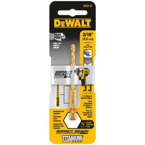 3/16IN. IMPACT READY Titanium Nitride Coating Drill Bit