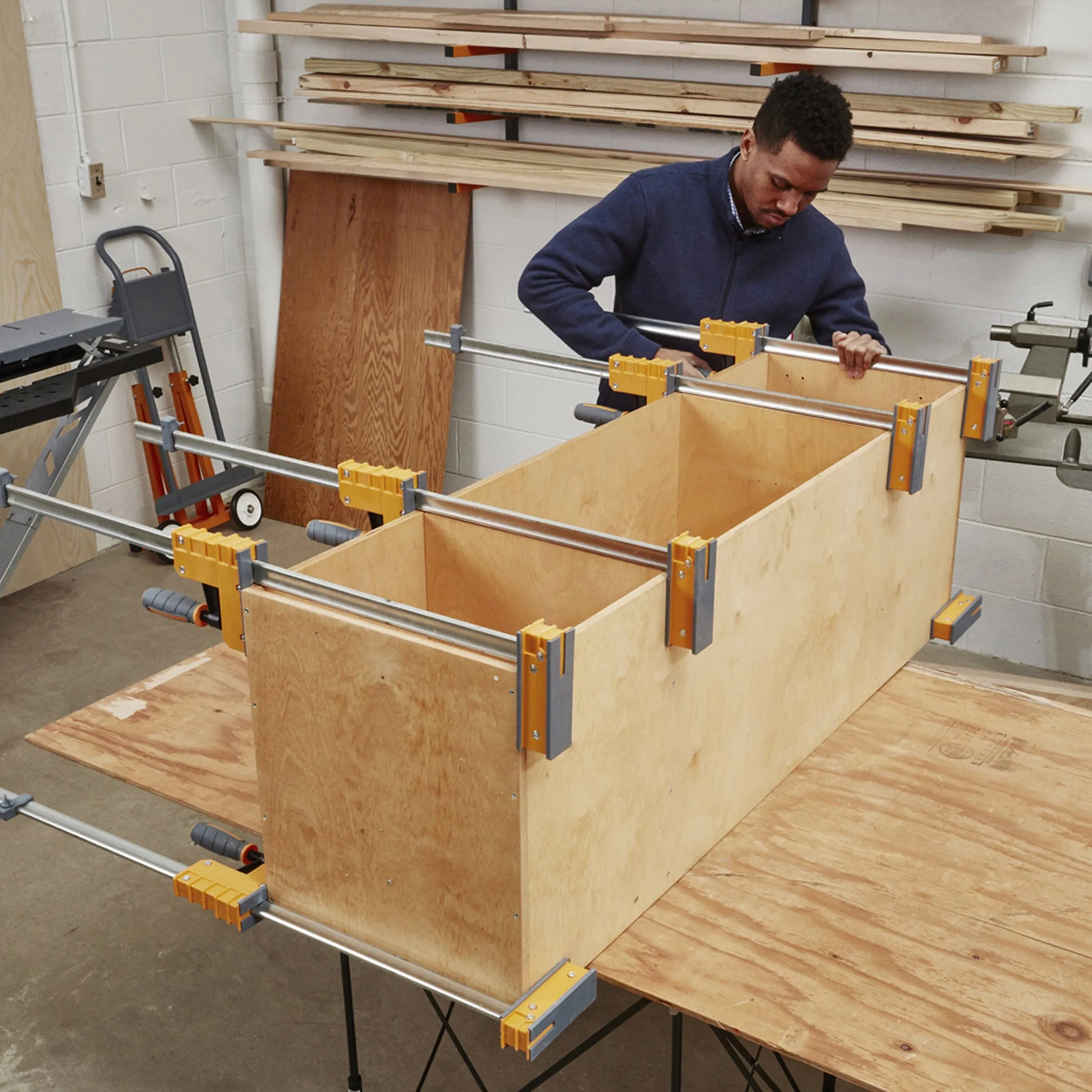 4-Piece (2) 24" and (2) 31" Parallel Clamp Set