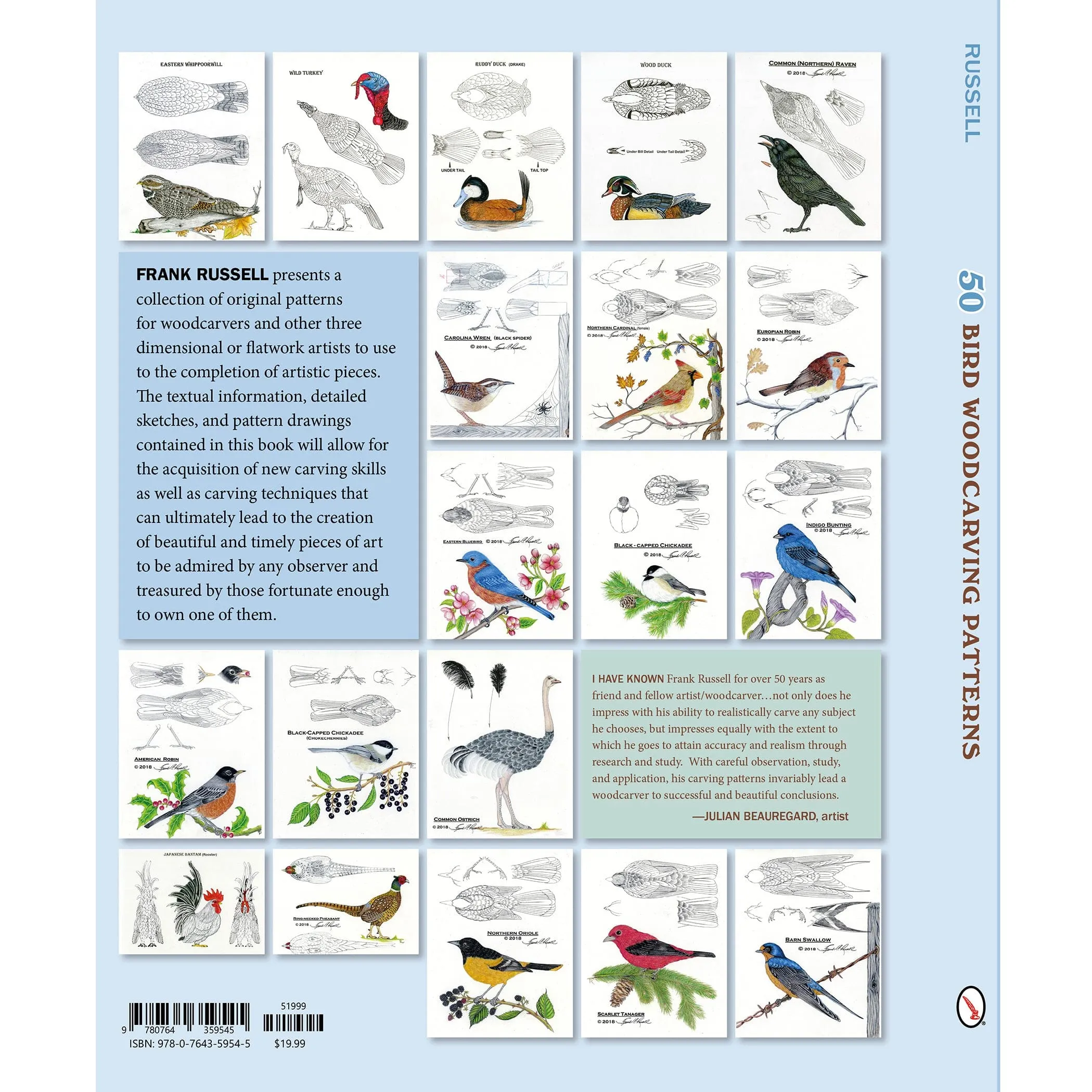 50 Bird Carving Patterns