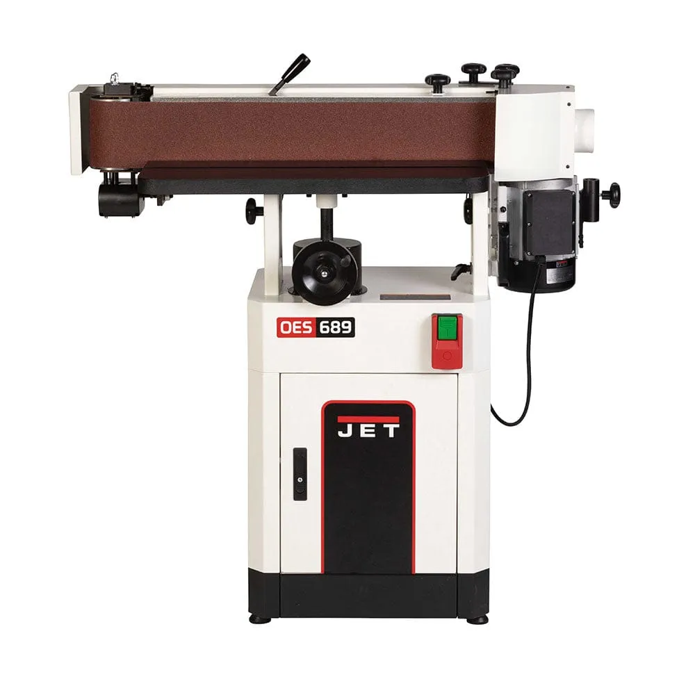 6" X 89" Jet Black Oscillating Belt Edge Sander- 1.75 HP 1 Ph- 115/230V- OES-689-BLK