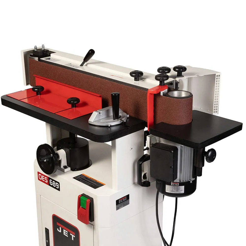 6" X 89" Jet Black Oscillating Belt Edge Sander- 1.75 HP 1 Ph- 115/230V- OES-689-BLK