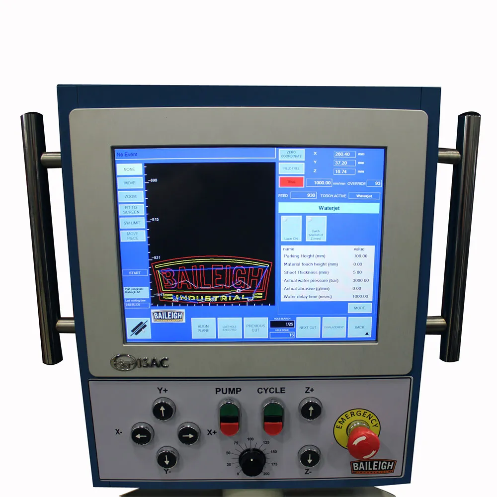 Baileigh 1019138 WJ-85CNC 480V 3PH 60" x 98" CNC Water Jet