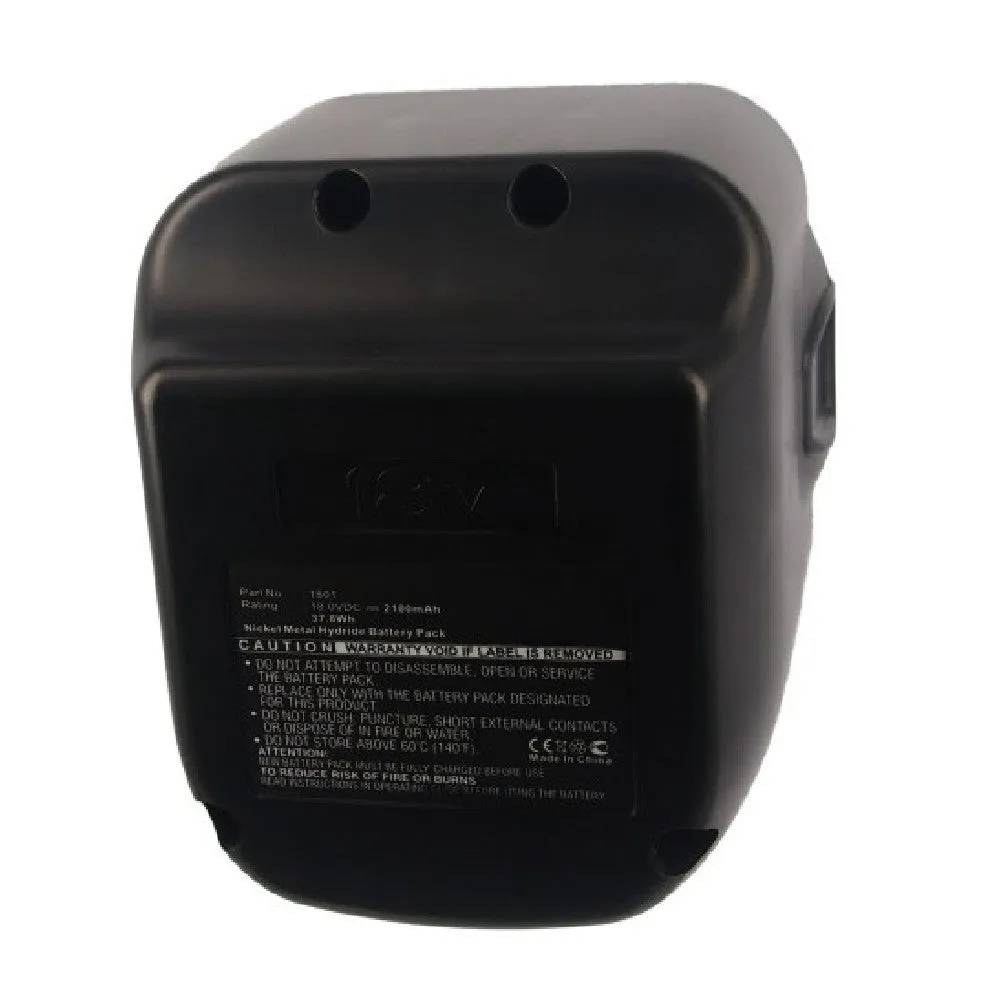 Batteries N Accessories BNA-WB-H12762 Power Tool Battery - Ni-MH, 18V, 2100mAh, Ultra High Capacity - Replacement for Lincoln 1801 Battery