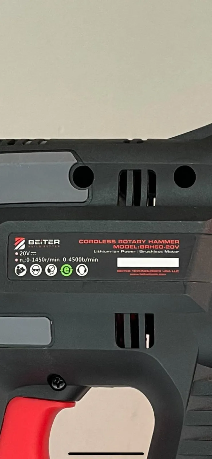 Beiter 20V Cordless Combo Kit | Model : BRH60-BTKIT02