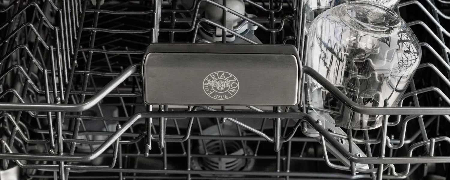 Bertazzoni DW24T3IXV 24 Inch Dishwasher Tall Tub With Stainless Steel Panel And Bar Handle, 15 Place Settings, 42 Db, 6 Wash Cycles Stainless Steel