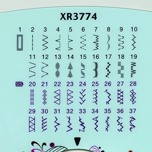 Brother XR3774 Full-Featured Sewing and Quilting Machine with 37 Stitches, 8 Sew