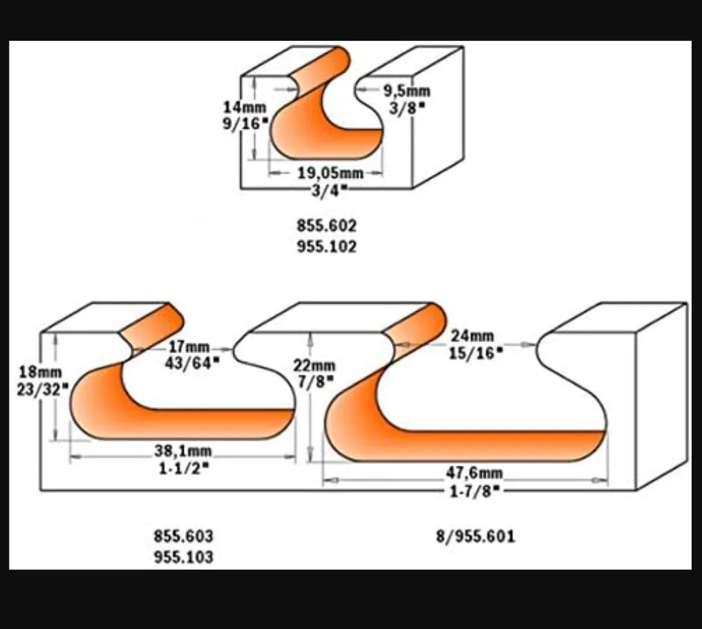 CMT 855.603.11 - 1-1/2" Finger Pull Bit
