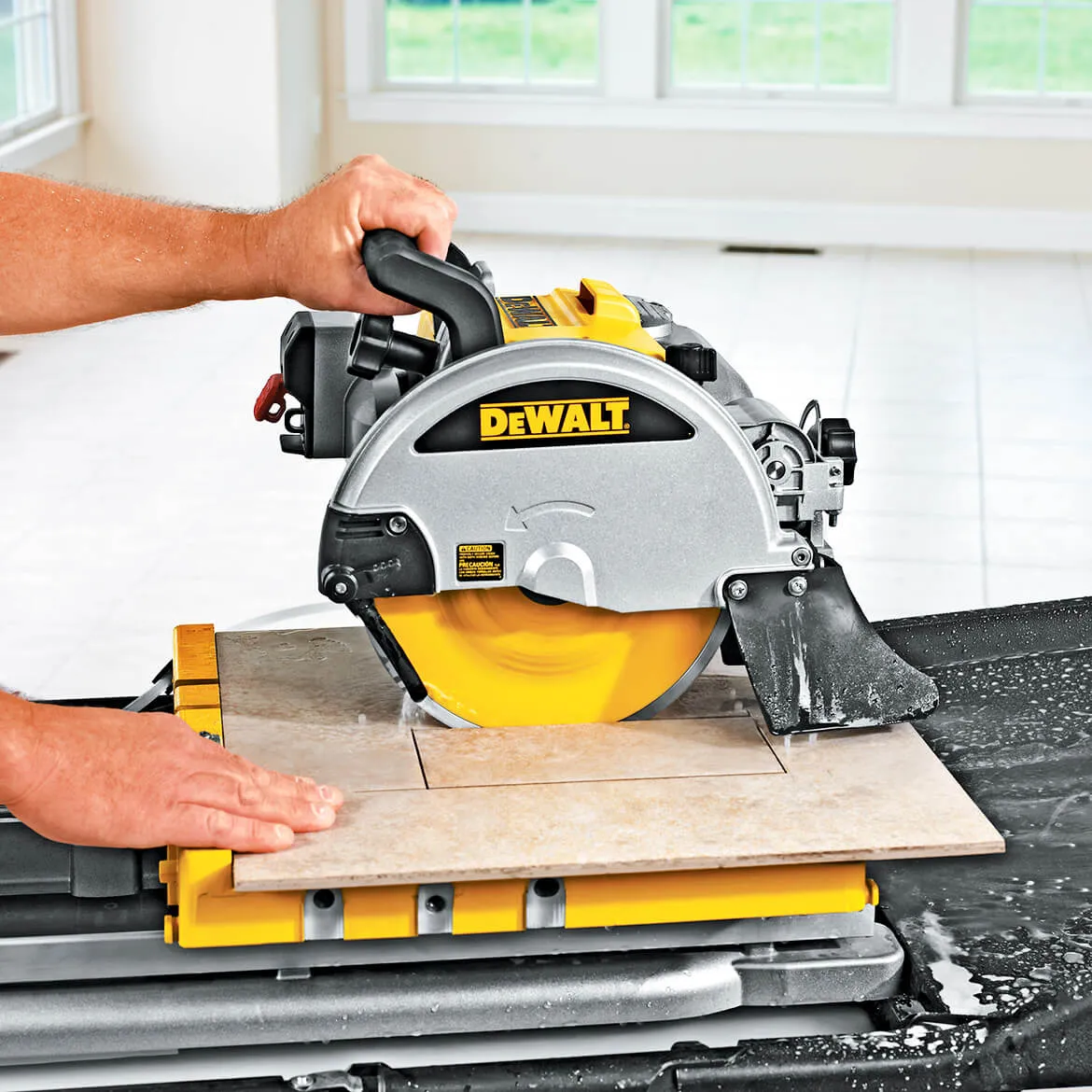 DeWALT D24000 10" Wet Tile Stone Slate Cutter Cutting Saw - 24" Cut Capacity
