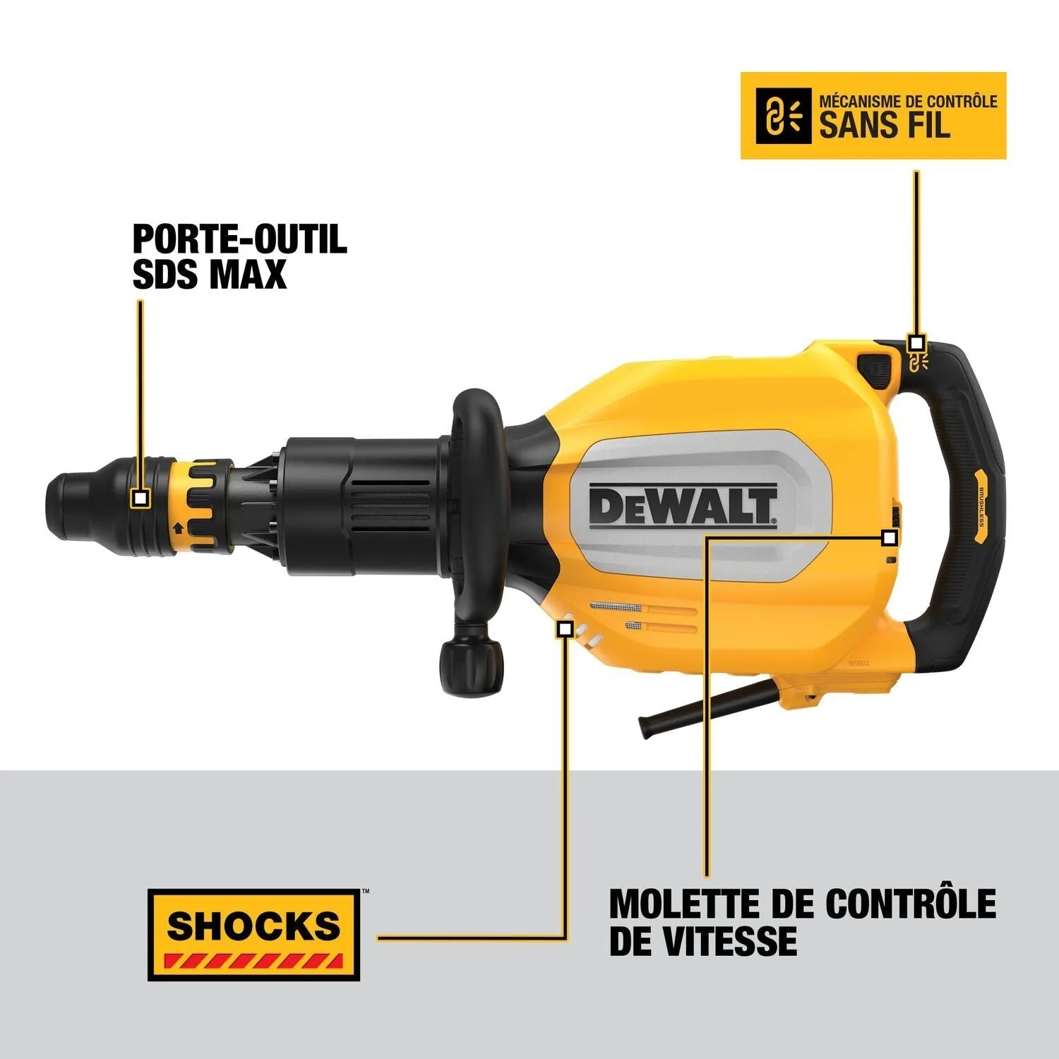 DEWALT D25911K-SDS MAX Corded Brushless 11 Kg Rotary Hammer Drill Kit