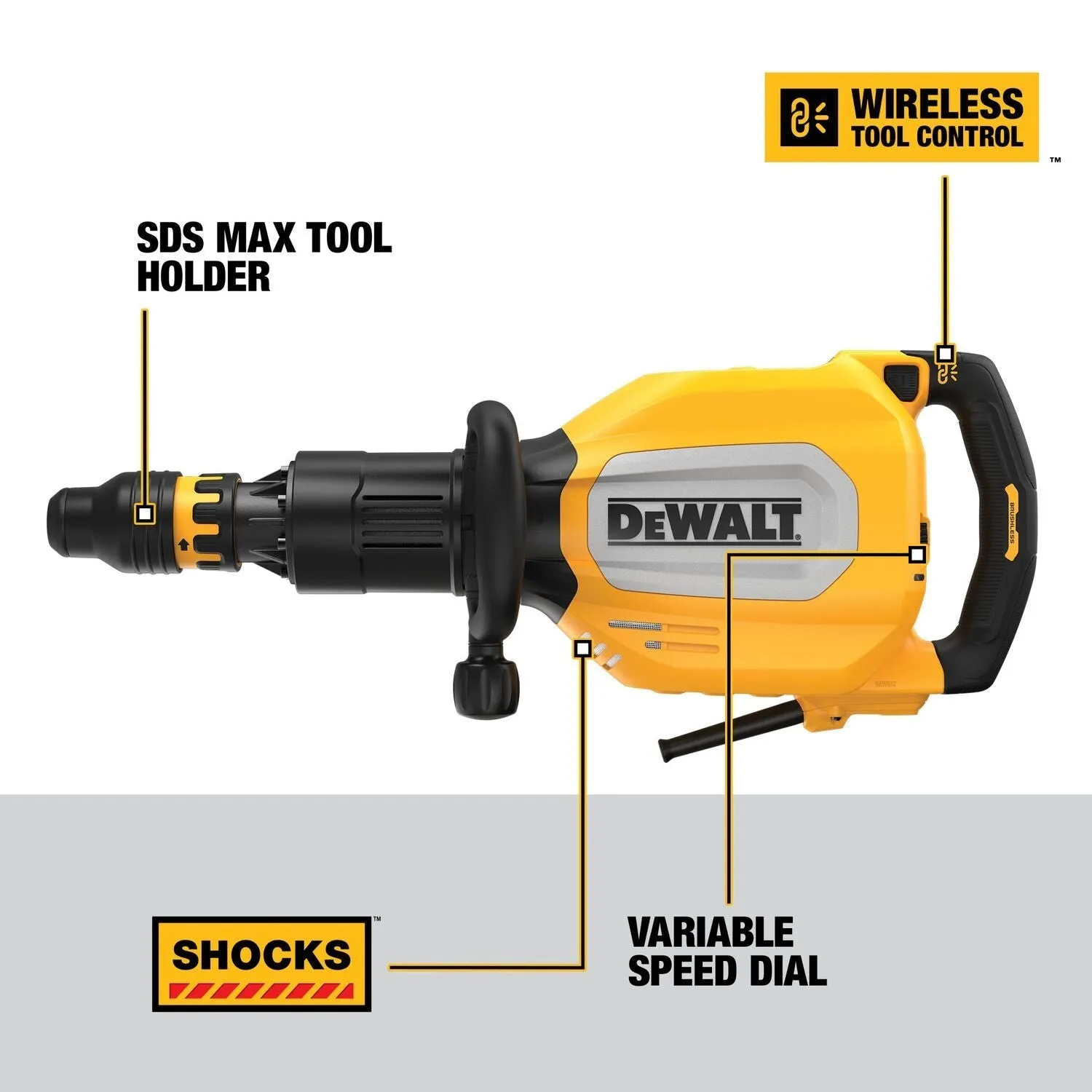 DEWALT D25911K-SDS MAX Corded Brushless 11 Kg Rotary Hammer Drill Kit
