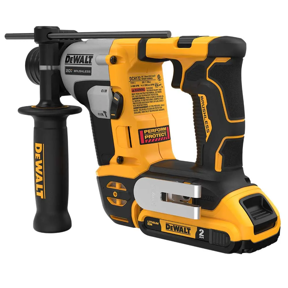 DeWALT DCH172D2 20V MAX ATOMIC 5/8" Brushless SDS PLUS Rotary Hammer Kit
