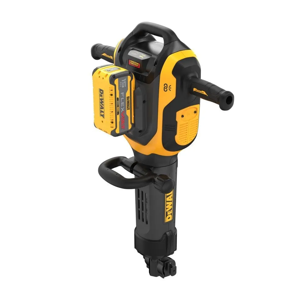 DEWALT DCH966Z2-60V MAX* Cordless Brushless 1-1/8 in 15 Kilo Rotary Hammer Drill Kit (2) FLEXVOLT Lithium Ion Batteries with Charger