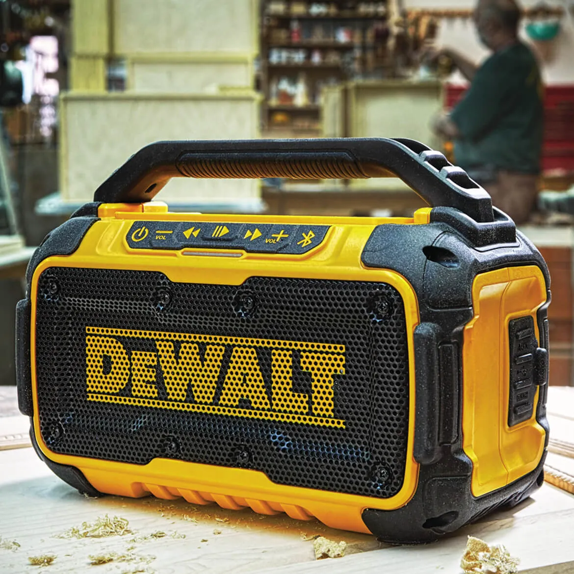 DeWALT DCR010 12V/20V Corded/Cordless Dual Speaker Bluetooth Speaker