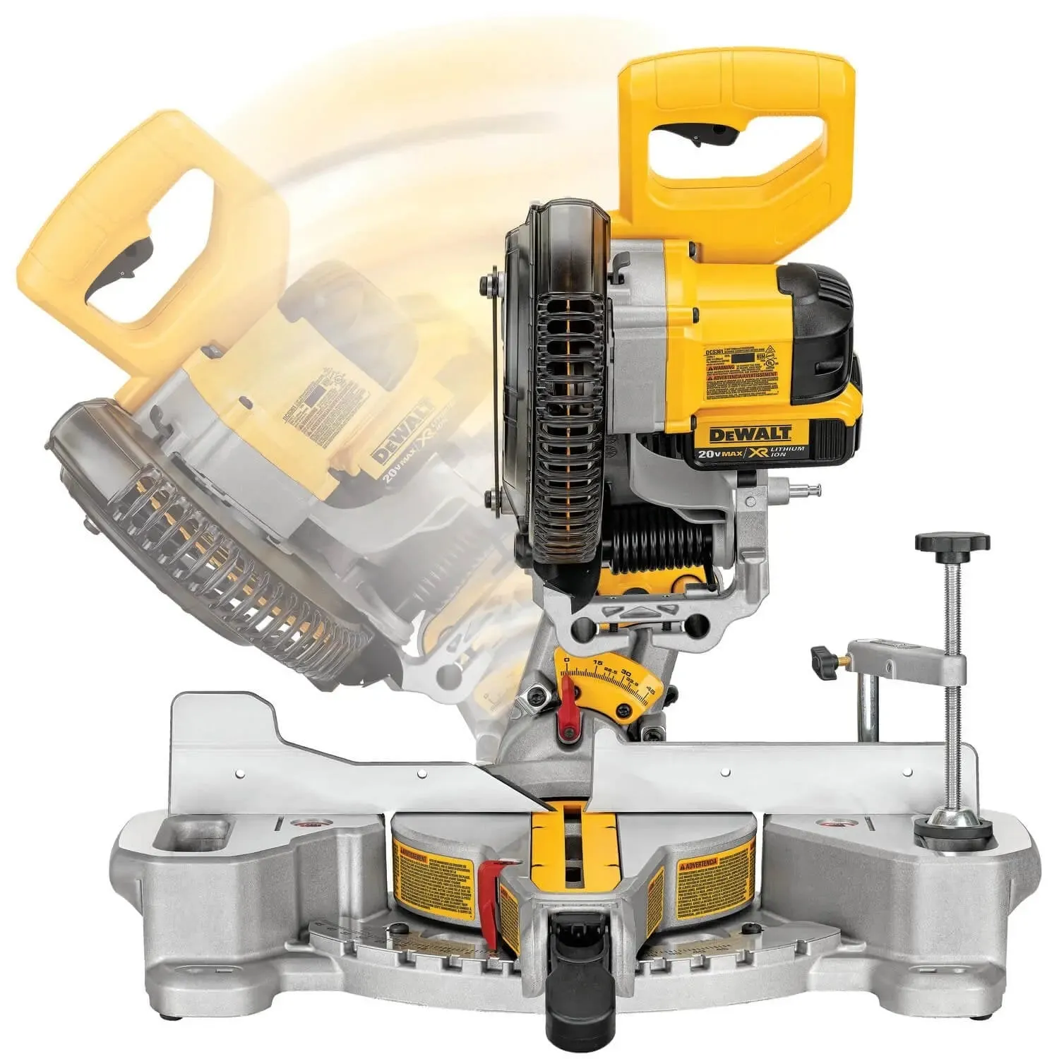 DEWALT DCS361M1-20V MAX* 7-1/4-Inch Miter Saw, Cordless