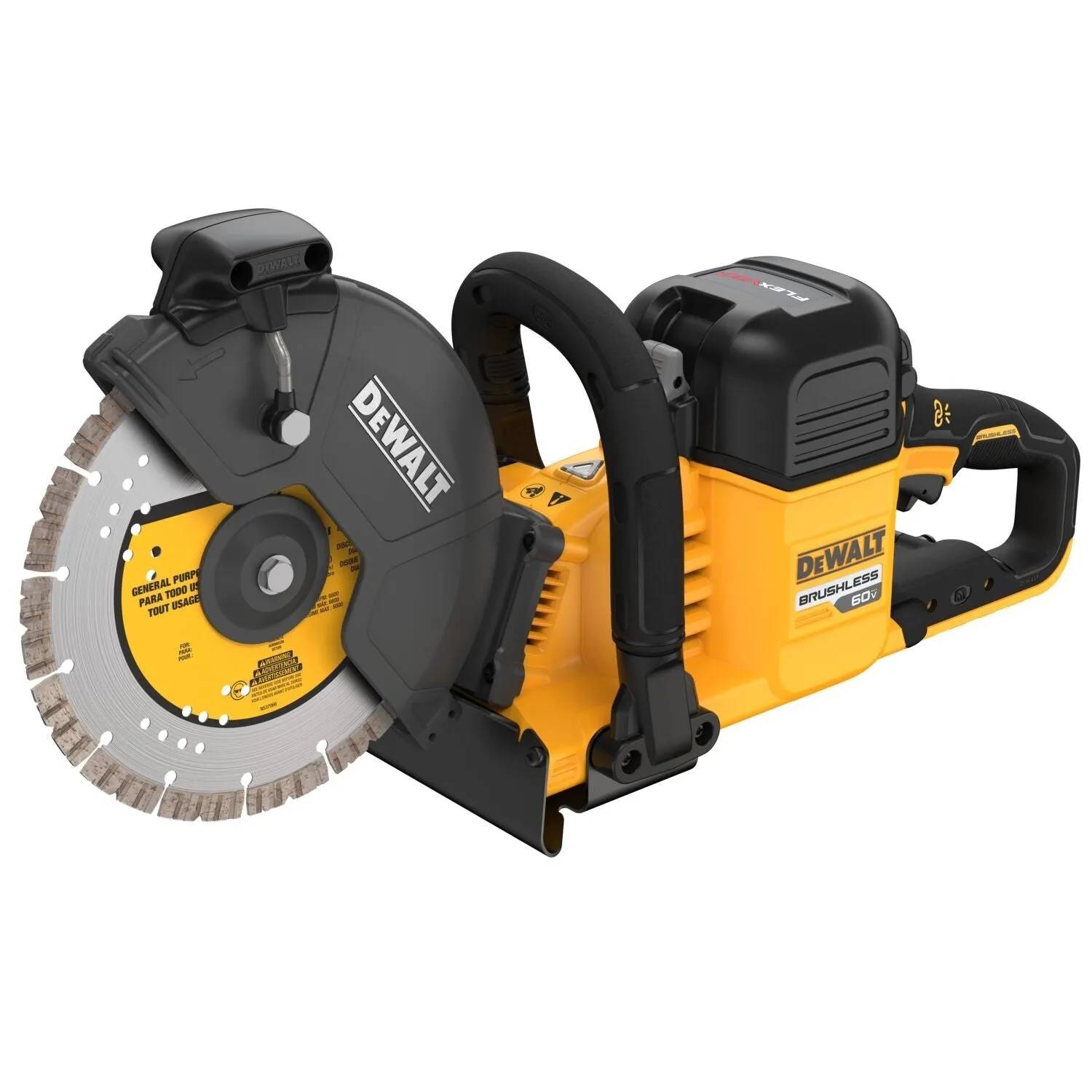 DEWALT DCS692X2-60V MAX* Brushless Cordless 9 in. Cut-Off Saw