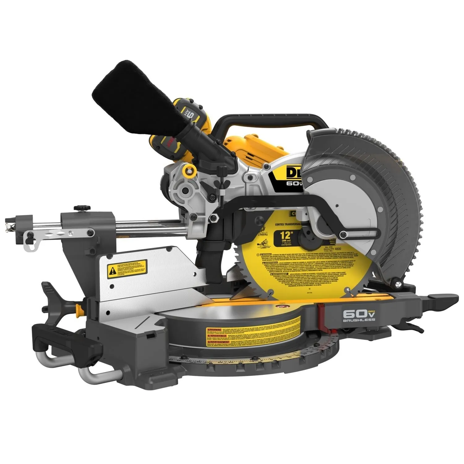 DEWALT DCS781X1-12" 60V Sliding Miter Saw (9.0Ah)