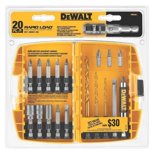 DEWALT DW2503-Screwdriver Bit Set, Rapid Load, Tin, 20-Piece