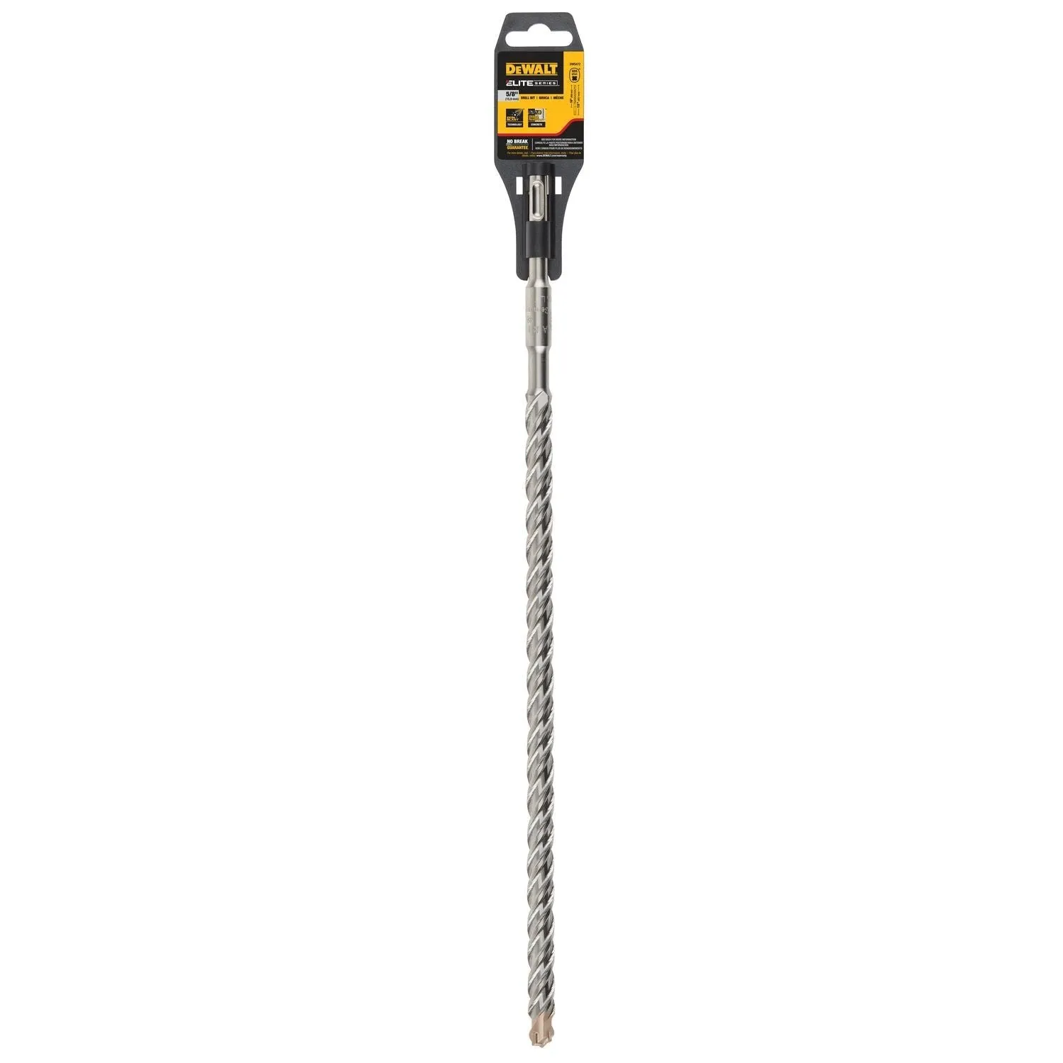 DEWALT DW5472-5/8" X 16" X 18" Rock Carbide 4 Cutter SDS  Hammer Bit