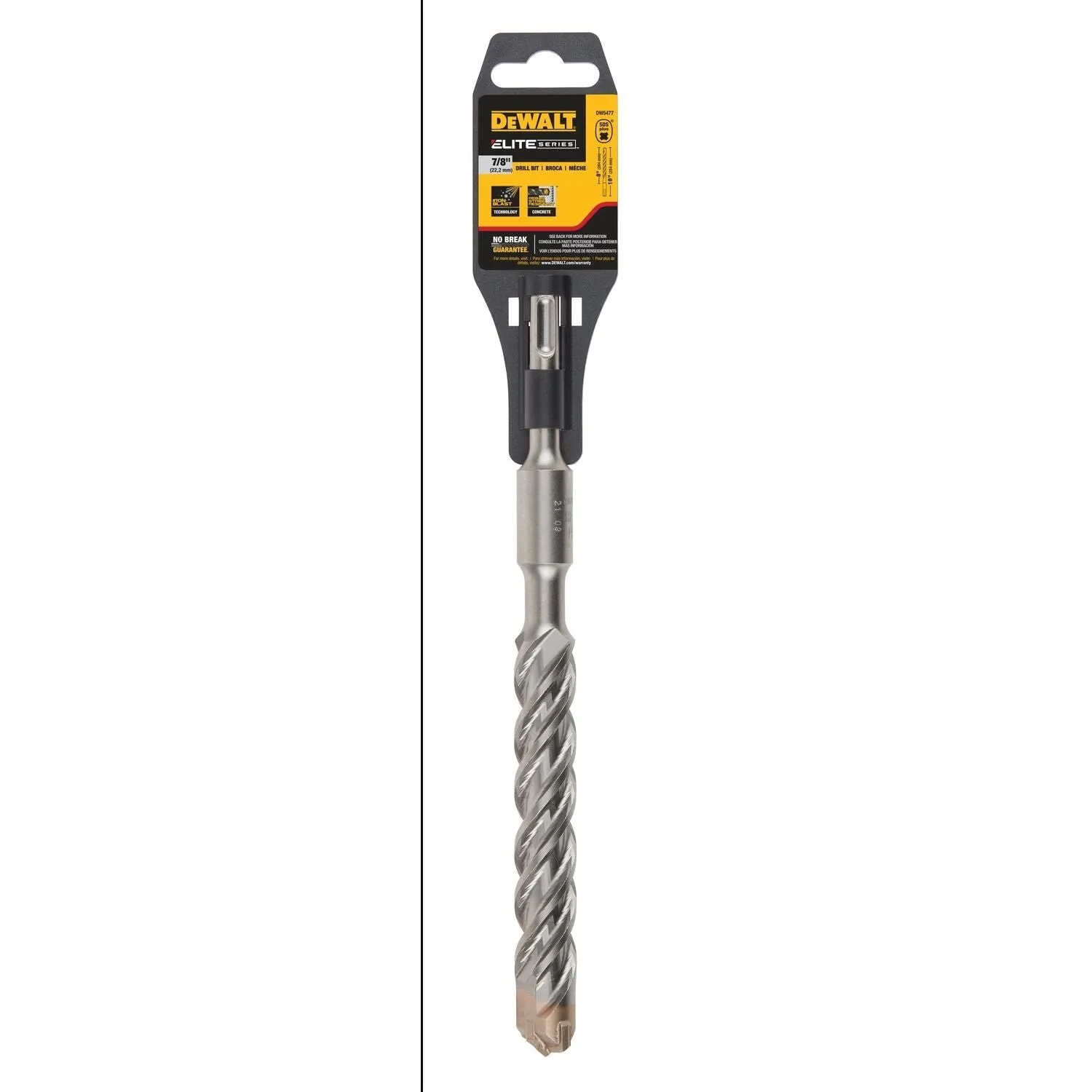 DEWALT DW5477-7/8" X 8" X 10" Rock Carbide 4 Cutter SDS  Hammer Bit