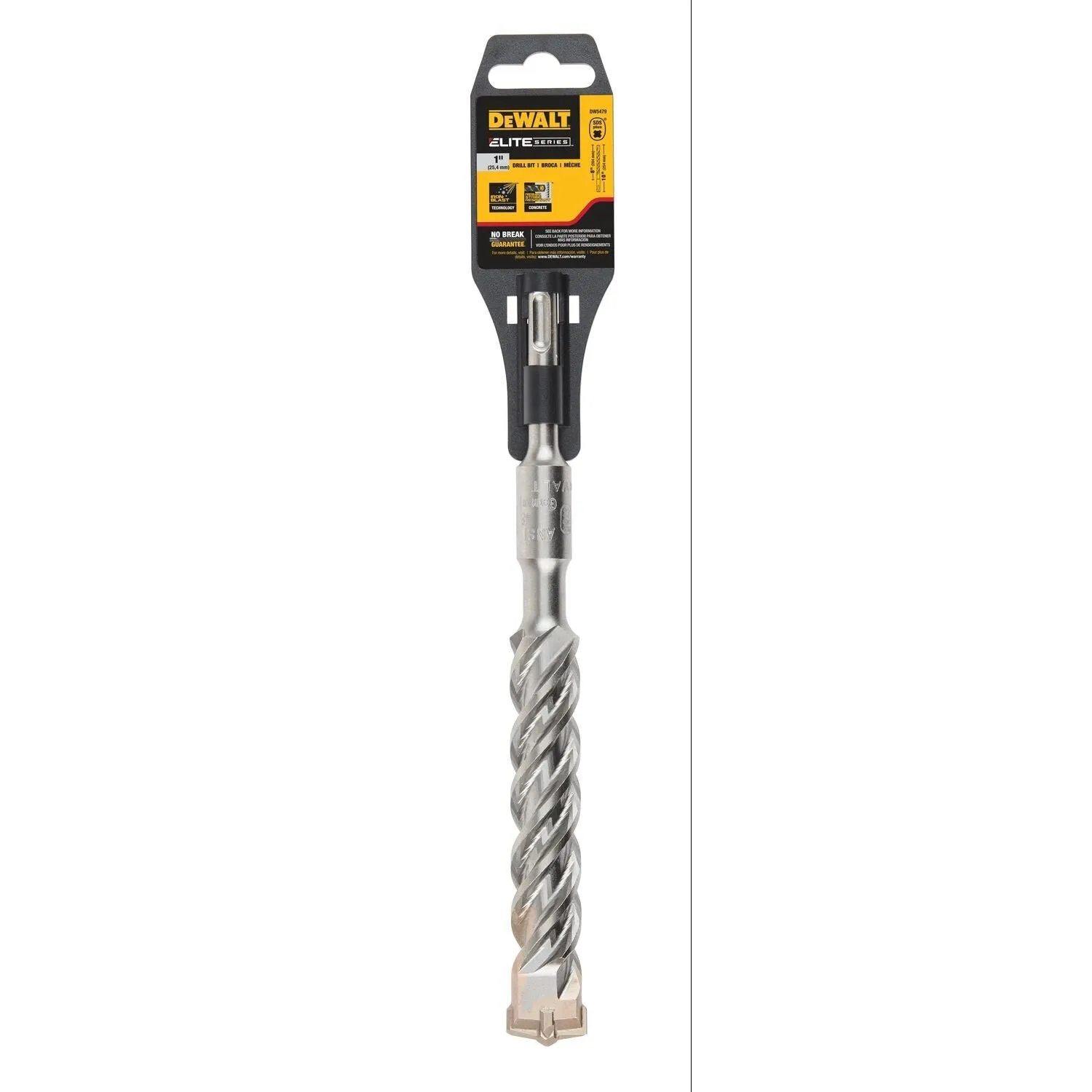DEWALT DW5479-1" X 8" X 10" Rock Carbide 4 Cutter SDS  Hammer Bit