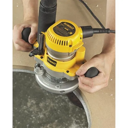 DeWALT DW618B3 2.25HP D-Handle Plunge Fixed Base Router Tool Kit - DW618