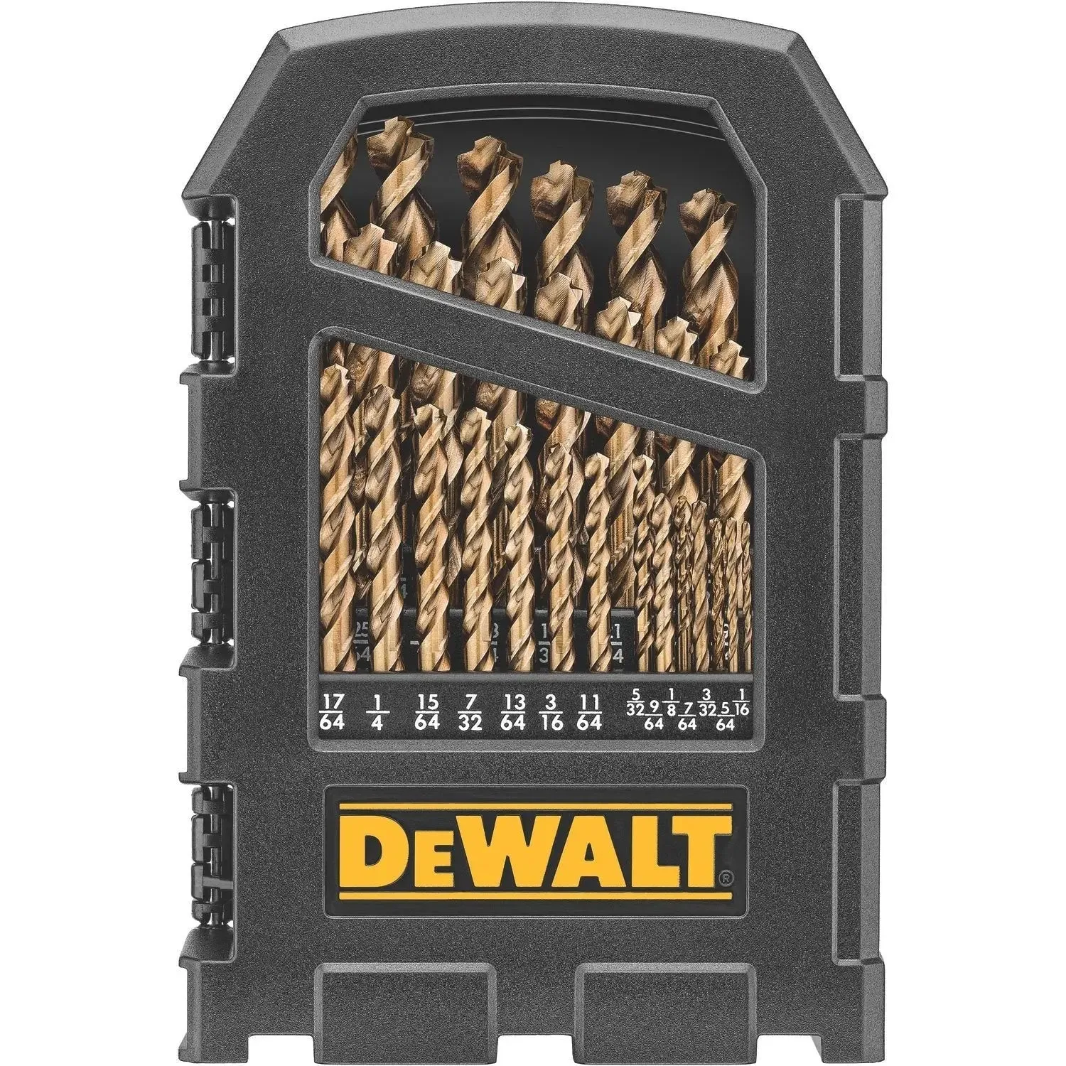 DEWALT DWA1269-Drill Bit Set, Pilot Point, Cobalt Alloy Steel, 29-Piece