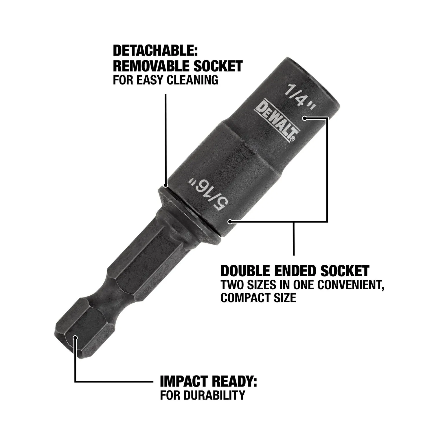 DEWALT DWADEND14516-1/4In   5/16In Reversible Nut Driver