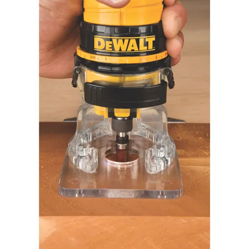 DeWALT DWE6000 1/4" Collet Single Speed Laminate Trimmer Cutter - Electric