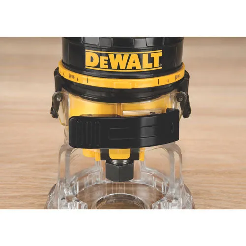 DeWALT DWE6000 1/4" Collet Single Speed Laminate Trimmer Cutter - Electric