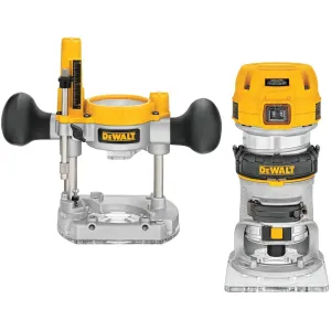 DEWALT DWP611PK-Router Fixed/Plunge Base Kit, Variable Speed, 1.25-Hp Max Torque