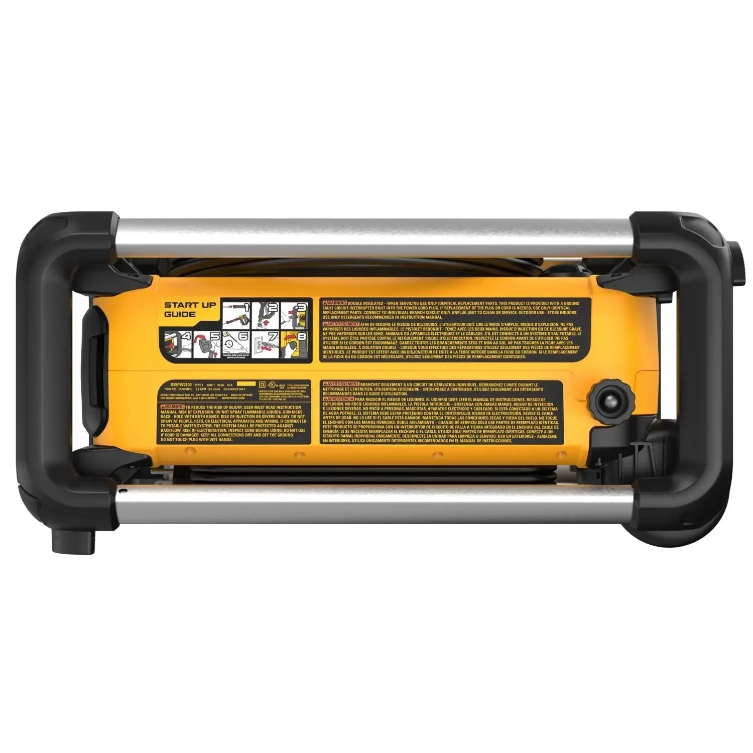 DEWALT DWPW2100-2,100 MAX psi* 1.2 gpm* 13 Amp Electric Jobsite Cold Water Pressure Washer