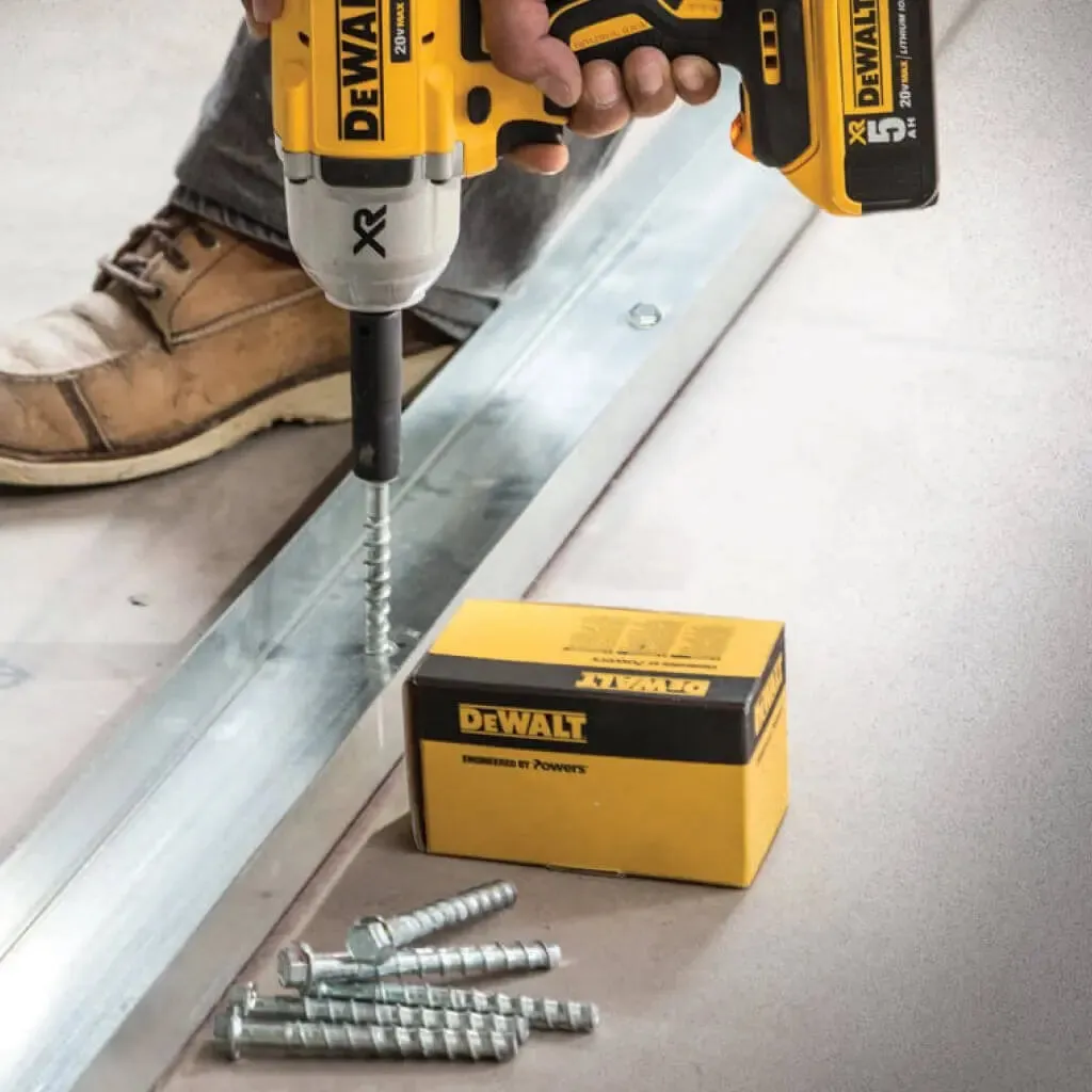 DEWALT PFM1411240 - 3/8 in. x 3 in. Screw-Bolt  High Performance Screw Anchor (50-Pack)