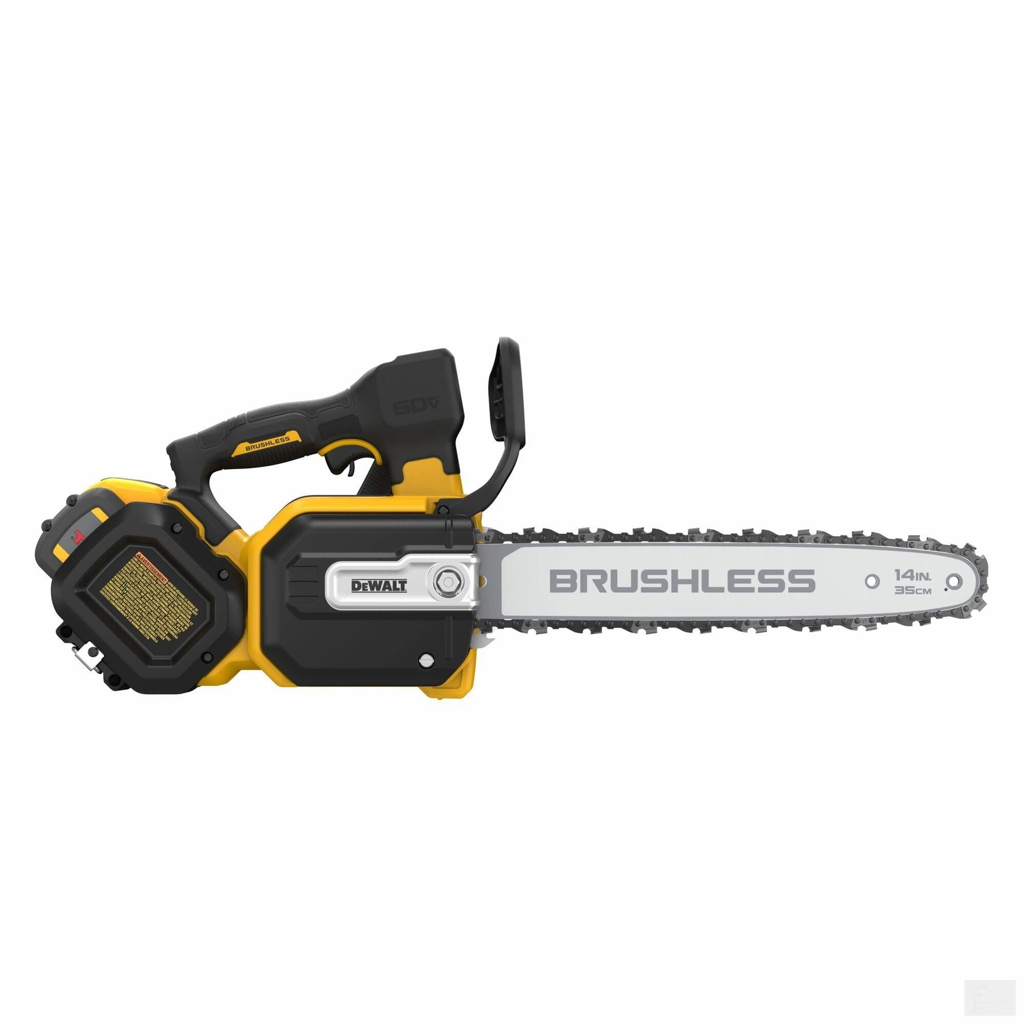 Dewalt 60V MAX* 14 in. Brushless Cordless Top Handle Chainsaw Kit (DCCS674X2-CA)