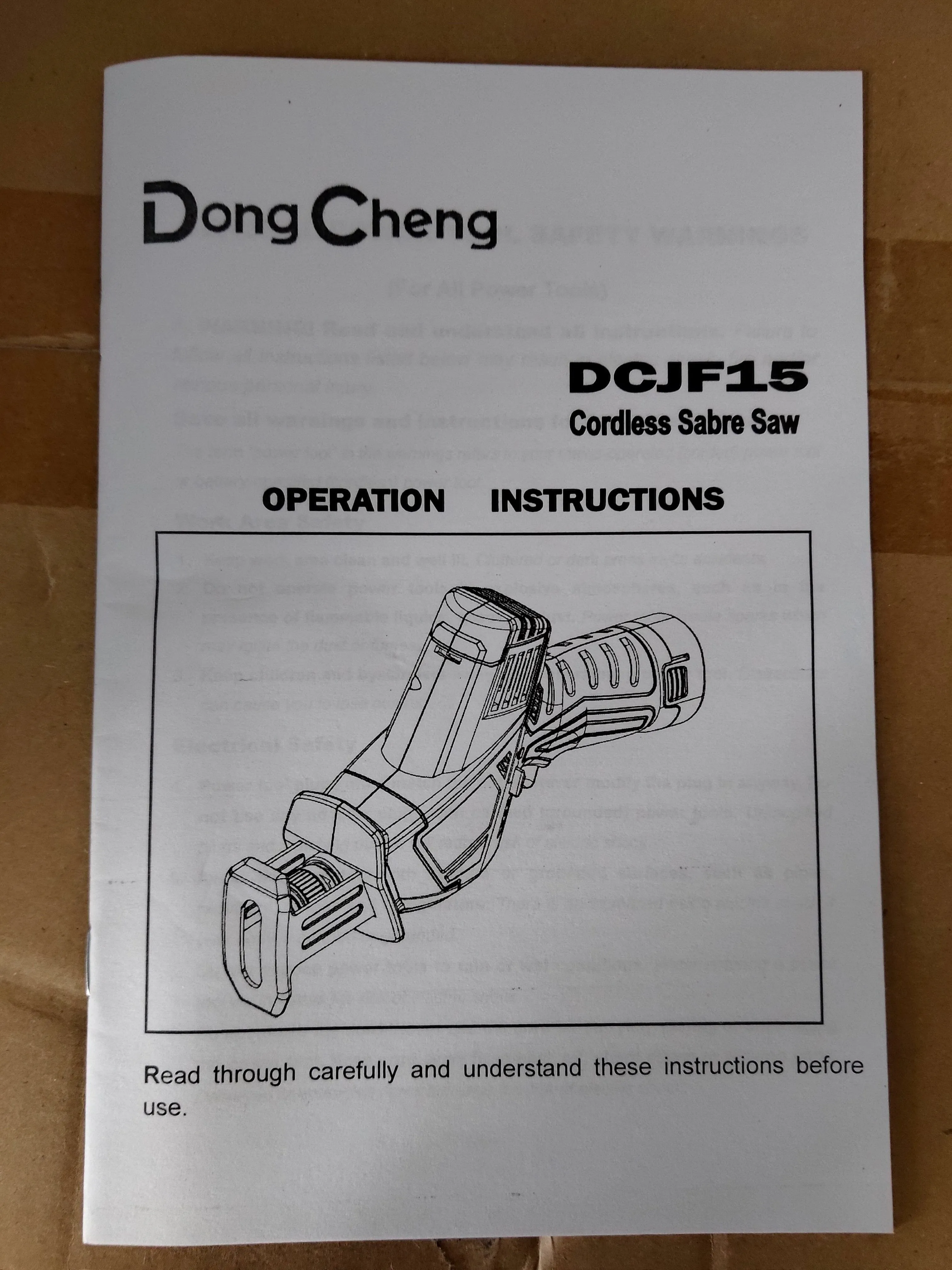 Dong Cheng DCKIT02 Cordless Combo Kit 12V Driver Drill   Reciprocating Sabre Saw (No Warranty) | D-DCKIT02-E