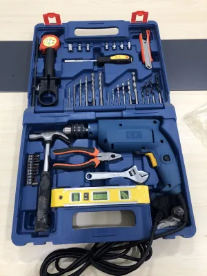 Dong Cheng Impact Drill Set 1/2" 230V (Combo Kit) (NO WARRANTY) | Model : D-DZJ02-13