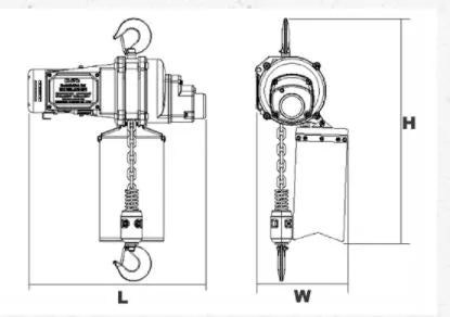 Duke Winch 230V , 500Kg, 6M Electric Mini Chain Hoist (1 Fall) | Model : WIN-DU901