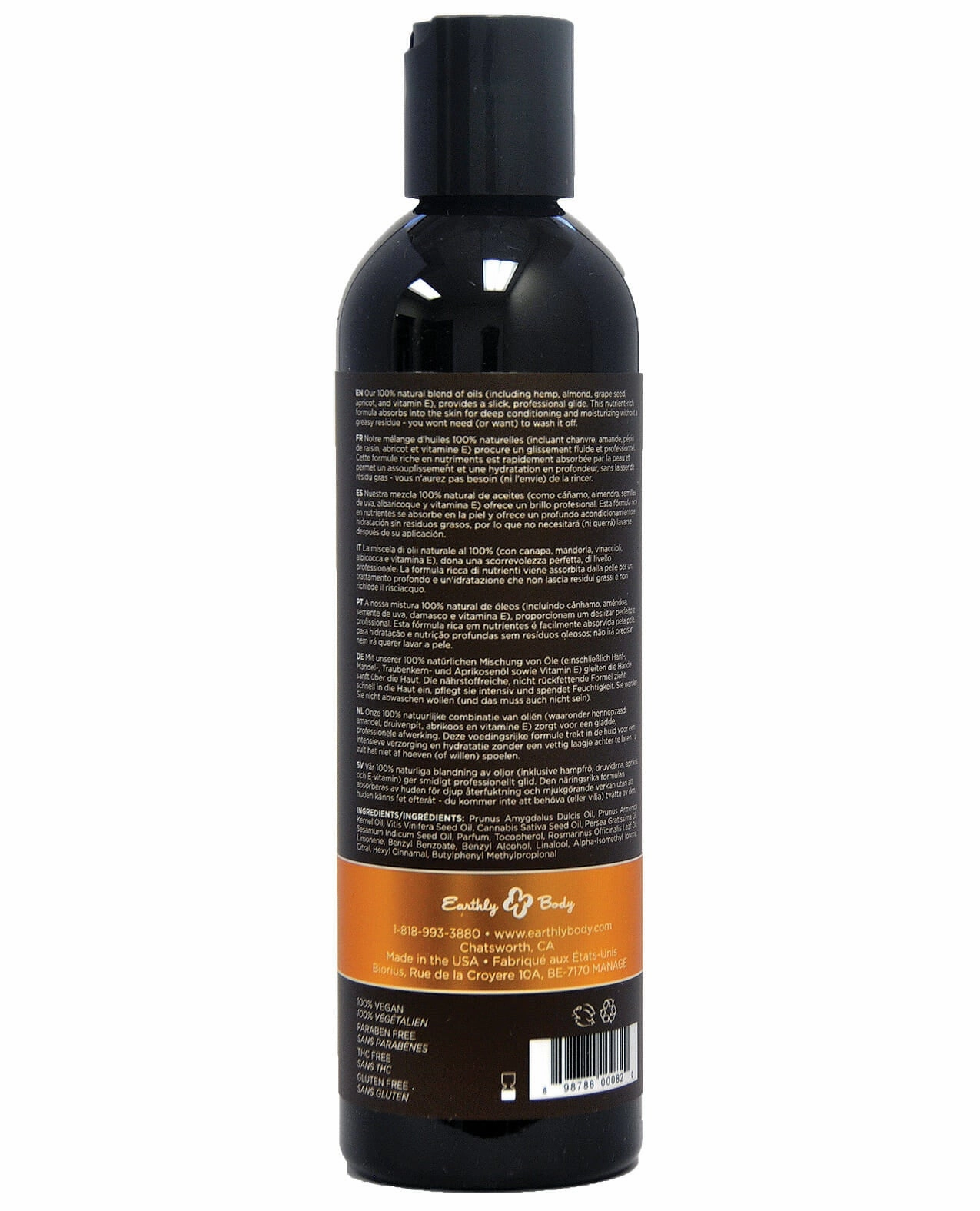 Earthly Body Dreamsicle Massage Body Oil - 8 oz