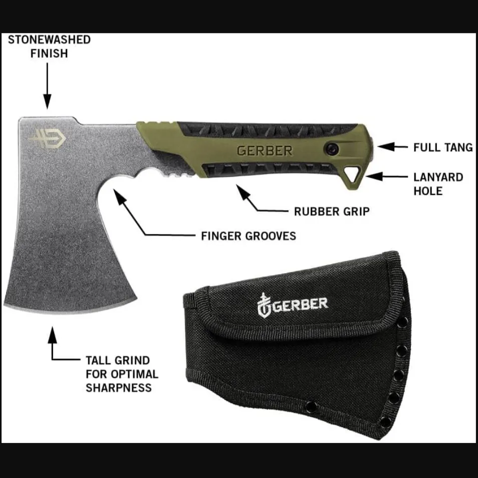 Gerber GER1069308 - Stake Out   Fire Starter   Pack Hatchet
