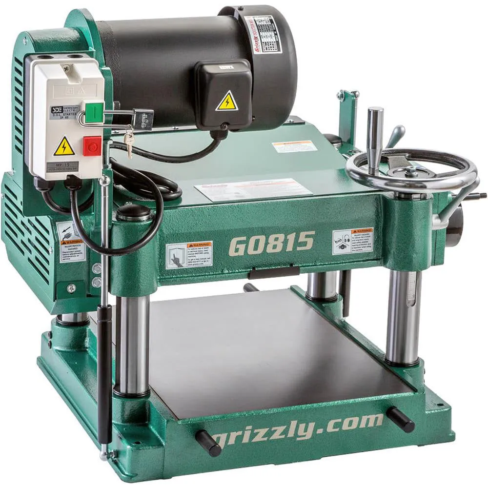 Grizzly G0815 240V 15 Inch 3 HP Heavy-Duty Planer