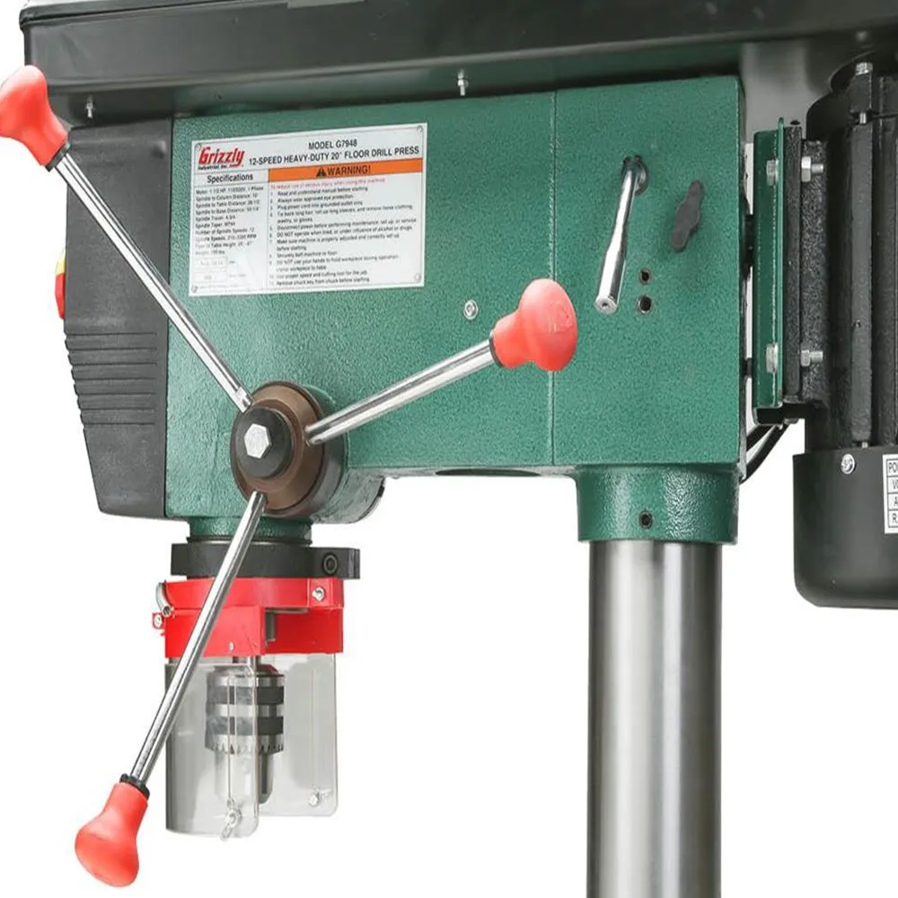 Grizzly G7948 120V/240V 20 Inch 12 Speed Floor Drill Press