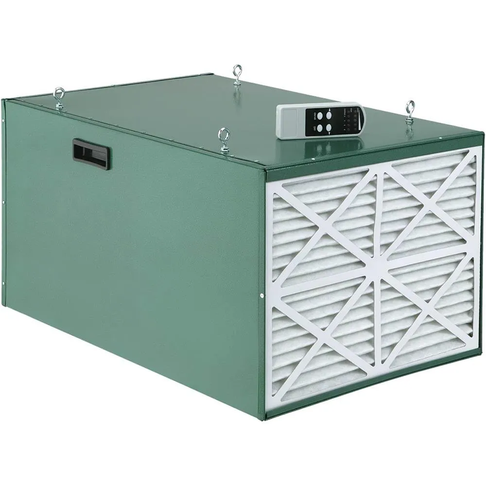 Grizzly G9956 Heavy Duty Double Air Filter with Remote Control