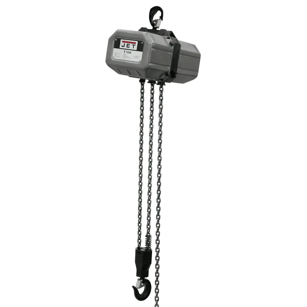 JET 1SS-1C-20 115V/230V 1 Ton 1 Phase Electric Chain Hoist w/ 20' Lift