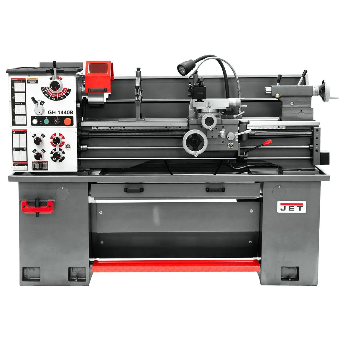 Jet 331440 14-Inch x 37-Inch 1-Phase Geared Head Bench Lathe w/ Stand