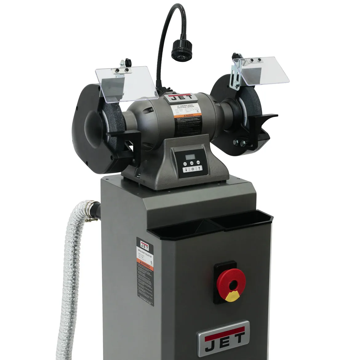 Jet 578208 8-Inch 1-Hp 3-Phase Dual Wheel Variable Speed Industrial Grinder
