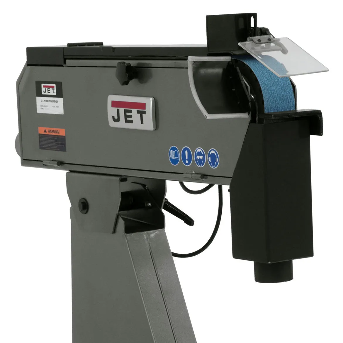 JET BG-379-1 4-Hp 220V 3" x 79" Belt Grinder w/ Advanced Belt Tracking