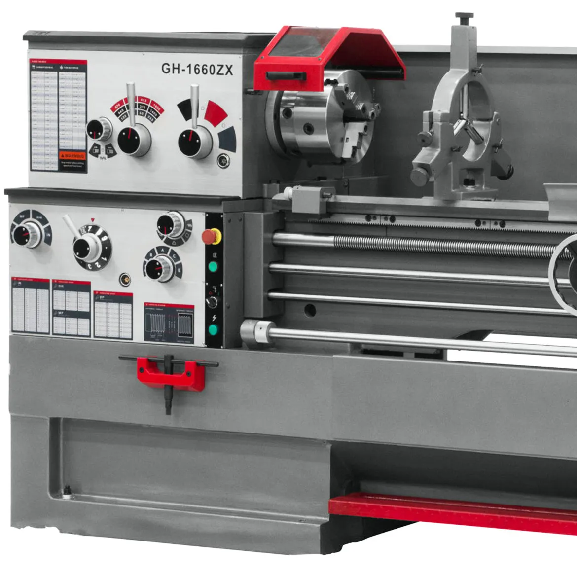 JET GH-1660ZX 7-1/2-Hp 230/460V 3-1/8" Durable Spindle Bore Geared Head Lathe