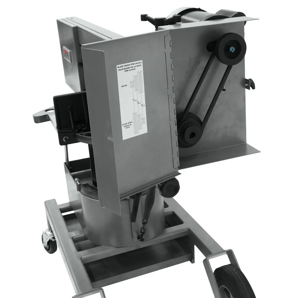 JET HVBS-10 1-Hp 115V Self-Propelled Dual Mitering Portable Bandsaw