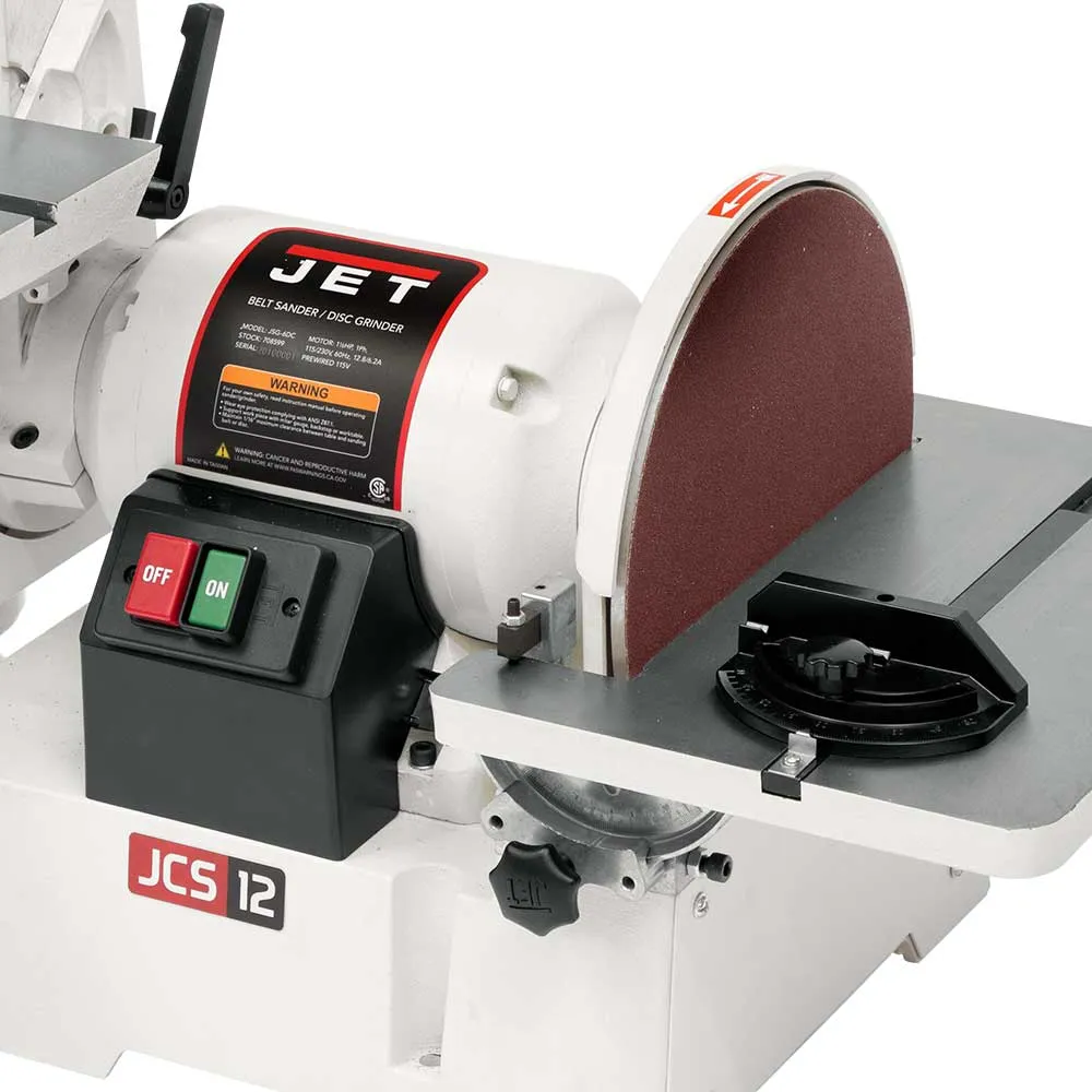 Jet JSG-6DC 115/230V 1-1/2HP, 1Ph 6" x 48" Belt / 12" Disc Sander - 708599